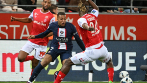 Mbappé não fez um bom jogo em Reims x PSG pelo Campeonato Francês