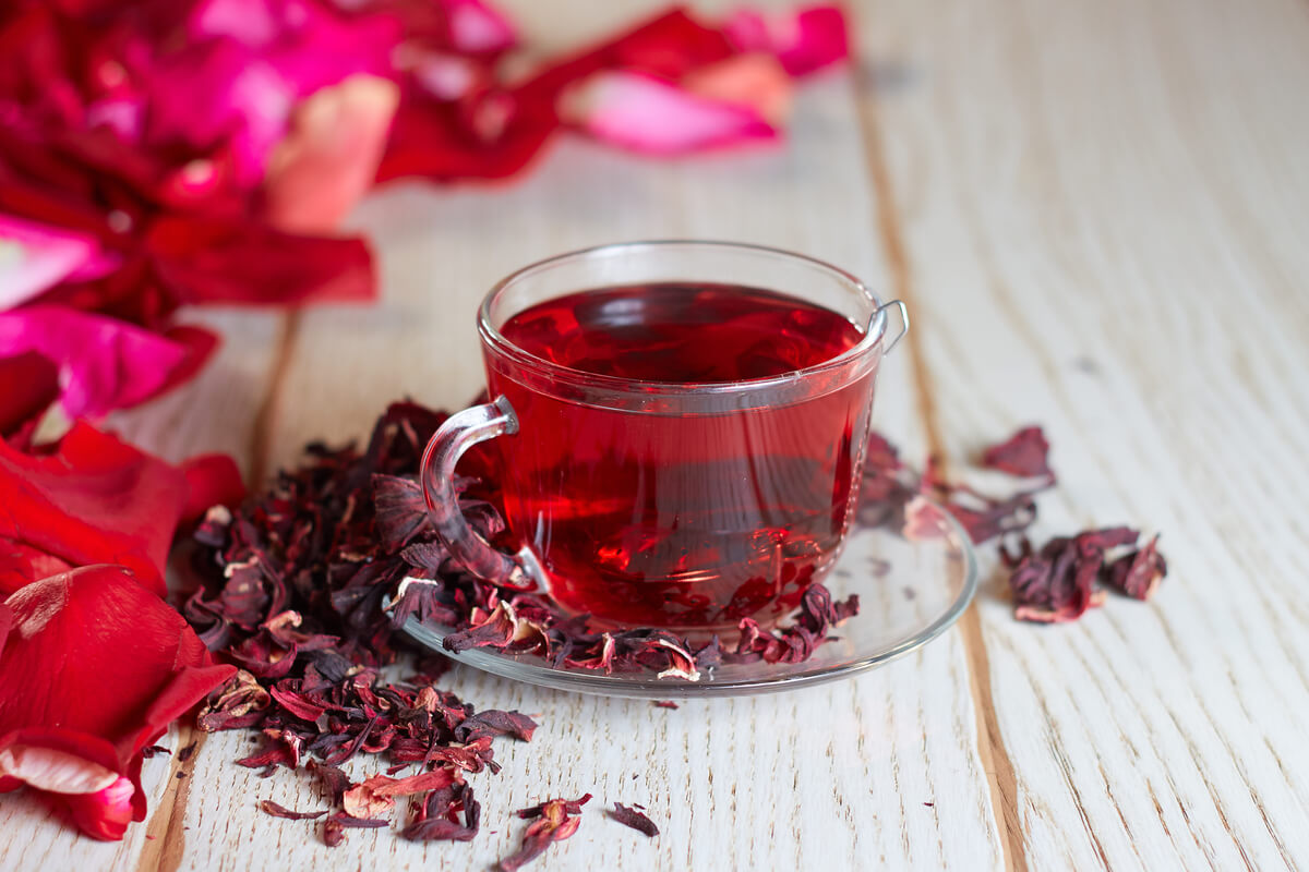 O chá de hibisco ajuda a regularizar o intestino 