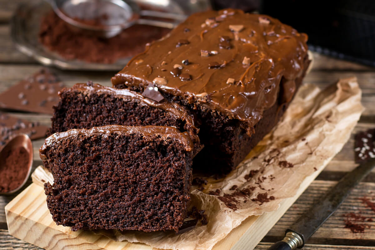 Bolo de chocolate simples 