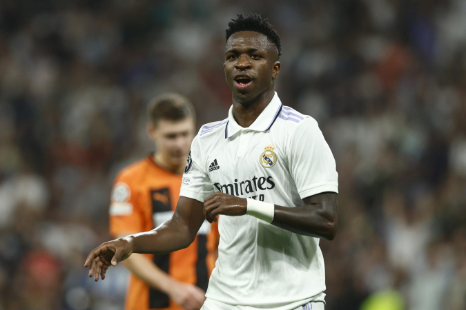 Vinicius Júnior marcou no confronto entre Real Madrid e Shakhtar Donetsk, pela Liga dos Campeões