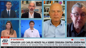 Senador Luiz Carlos Heinze é entrevistado no Jornal da Manhã