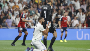 Benzema perdeu um pênalti no empate do Real Madrid com o Osasuna