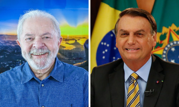 Montagem com fotos de candidatos à Presidência