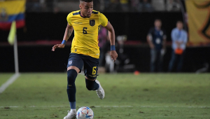 Byron Castillo durante partida do Equador nas Eliminatórias da Copa do Mundo de 2022