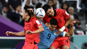 Luis Suárez não conseguiu fazer a diferença para o Uruguai na partida contra a Coreia do Sul
