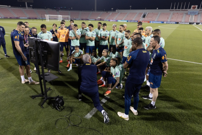 treino da seleção brasileira