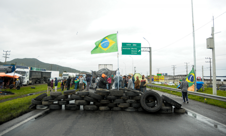 Protestos em rodovias contra a eleição de Lula
