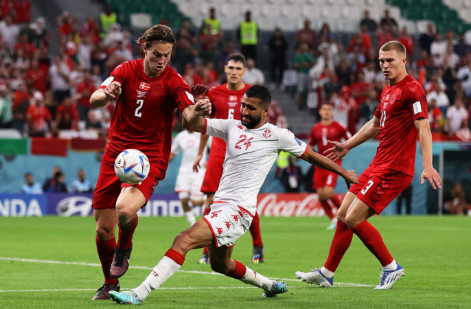 Dinamarca e Tunísia empataram sem gols na rodada de abertura da Copa do Catar