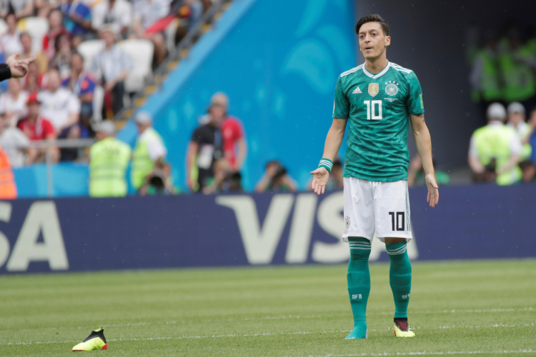 Mesut Özil não conseguiu liderar a Alemanha ao mata-mata da Copa do Mundo de 2018