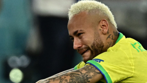 Neymar chora após Brasil ser eliminado pela Croácia na Copa do Mundo de 2022
