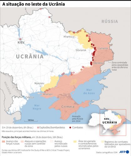 área da ucrania conquistas pela rússia