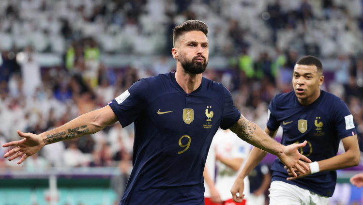 Giroud se isola como maior artilheiro da história da seleção francesa