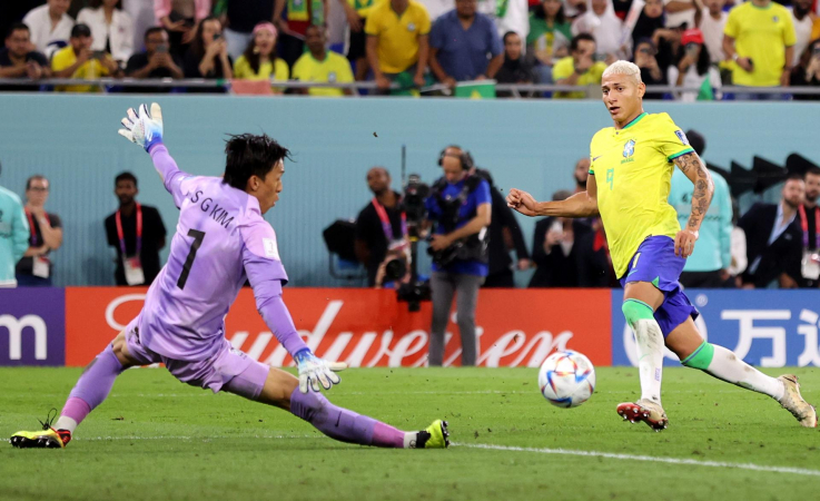 Richarlison marcou na vitória da seleção brasileira sobre a Coreia do Sul