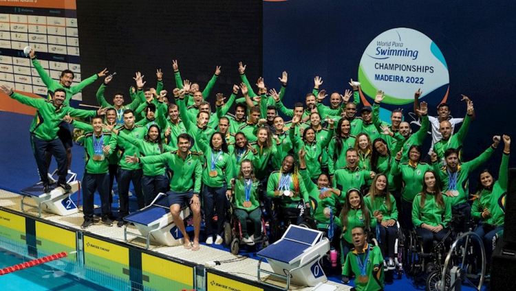delegação brasileira de natação paralímpica