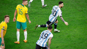 Messi marcou na partida entre Argentina e Austrália