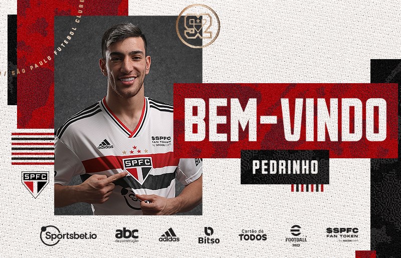 São Paulo anuncia Pedrinho como primeiro reforço da temporada 2023