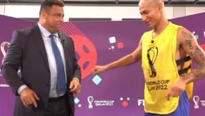 Ronaldo fez a 'dança do pombo' com Richarlison após vitória da seleção brasileira