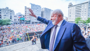 Presidente da República, Luiz Inácio Lula da Silva, durante cerimônia de outorga da distinção - Compromisso Ambiental, - da Prefeitura de Montevidéu - Uruguai