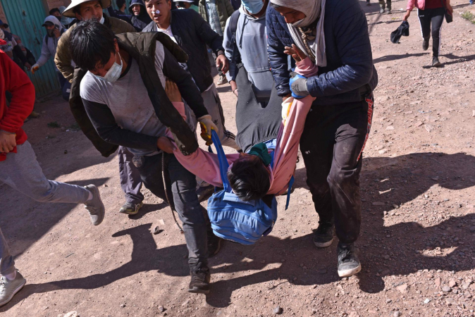 protestos no peru