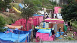 Ocupação em um terreno localizado atrás do Hospital Vila Nova Cachoeirinha, na zona norte de São Paulo