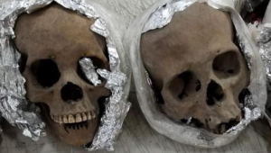 crânios encontrados no México