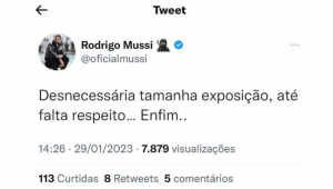 Tweet Rodrigo Mussi