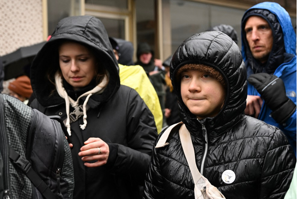 Una protesta liderada por Greta Thunberg en Alemania termina en conflicto