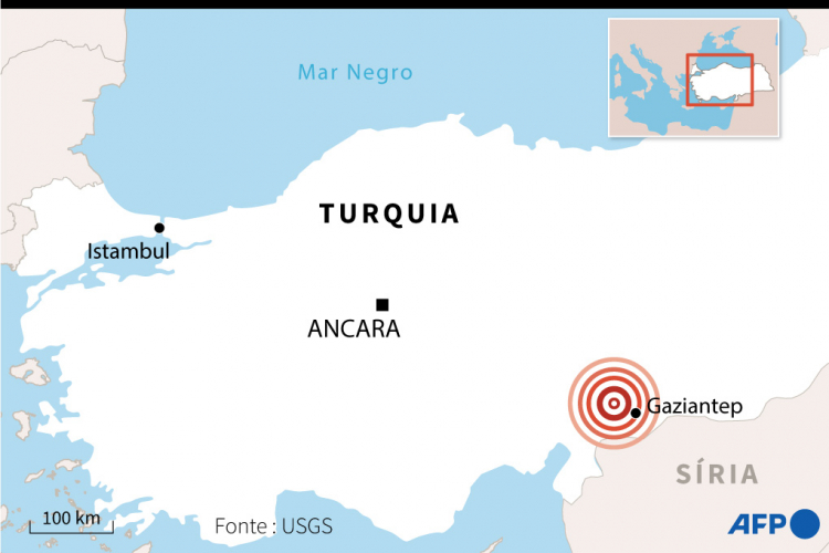 terremoto na Turquia e Síria