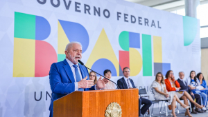 Presidente da República, Luiz Inácio Lula da Silva, durante cerimônia de anúncio dos novos valores e da expansão das bolsas CAPES, CNPq e do Programa de Bolsa Permanência (MEC), no Palácio do Planalto
