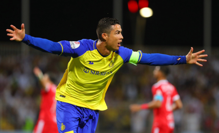 Cristiano Ronaldo marcou quatro vezes em vitória do Al Nassr no Campeonato Saudita