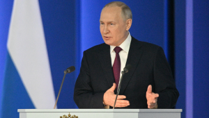 Vladimir Putin discursando