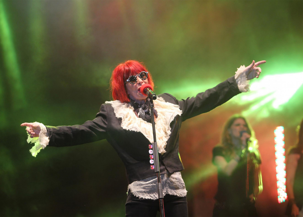 Apresentação de Rita Lee do show "4 Gerações Cantam São Paulo", no aniversáriod e 459 anos da capital paulista, no Vale do Anhangabaú (25/01/2013)