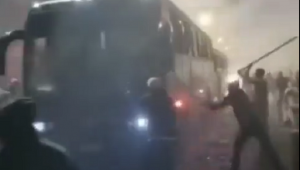 Ônibus da Gaviões da Fiel foi destruído por membros da Mancha Verde