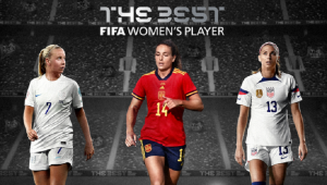 Beth Mead (Arsenal/Inglaterra), Alex Morgan (San Diego Wave FC/EUA) e Alexia Putellas (Barcelona/Espanha) são as três finalistas do prêmio The Best 2022