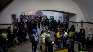 ucranianos no metro