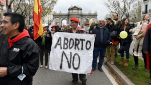 Si a la vida, marcha contra o aborto em Madri, na Espanha