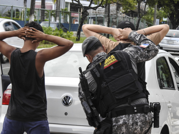 Reforço de segurança da Força Nacional no Rio Grande do Norte ajuda a prender mais suspeitos de ações de vandalismo no Estado; detidos chegam a 57