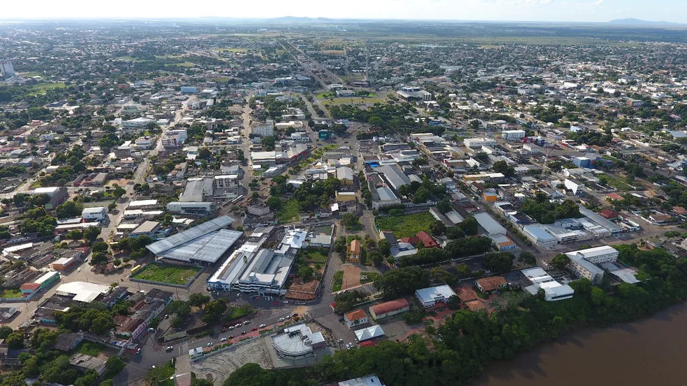 Imagem aérea de Boa Vista, capital de Roraima