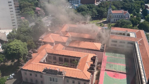 Incêndio no Instituto de Educação de Minas Gerais (IEMG)