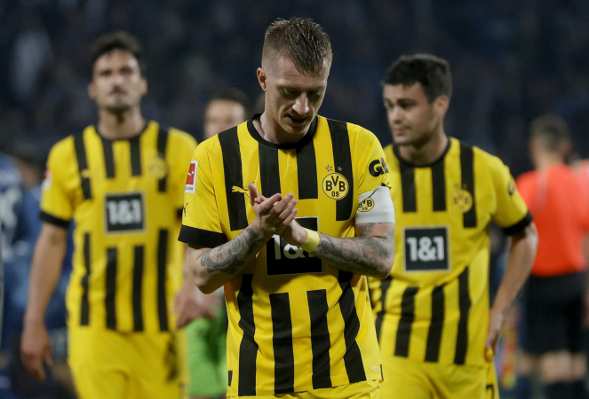 Jogadores do Borussia Dortmund lamentam empate com o Bochum