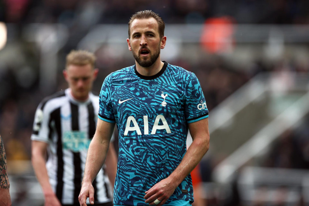 Harry Kane, atacante do Tottenham, durante derrota para o Newcastle