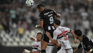 Tiquinho Soares marcou para o Botafogo diante do São Paulo
