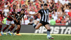 Tiquinho Soares brilhou na vitória do Botafogo sobre o Flamengo