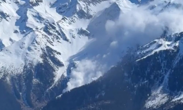 avalanche nos alpes franceses