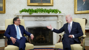 Gustavo Petro e Joe Biden se encontram na Casa Branca