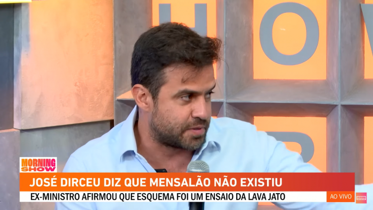 Pablo Marçal no estúdio do Morning Show