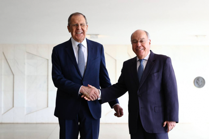 Mauro Vieira e Sergei Lavrov