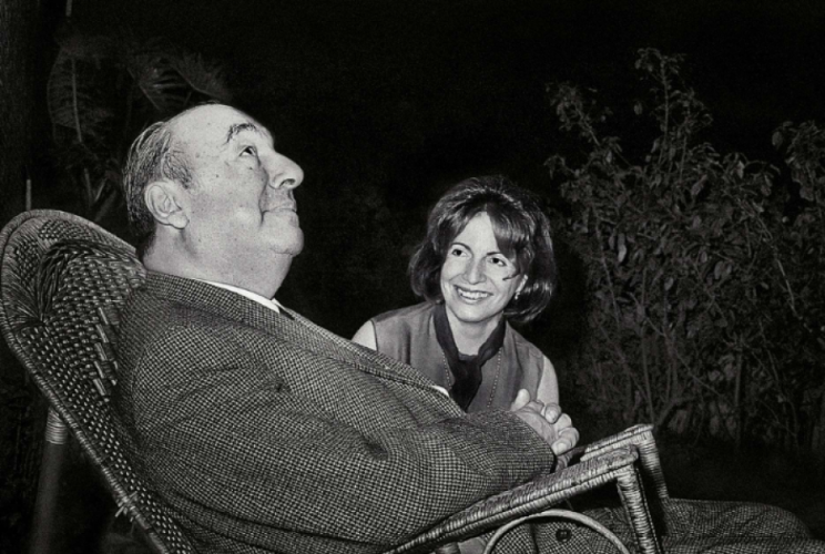 Neruda e sua esposa Matilde Urrutia, no Rio de Janeiro, em 1968