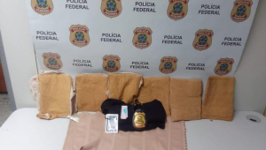 Polícia Federal prendeu paraguaia com mais de 2 kg de cocaína no Rio de Janeiro