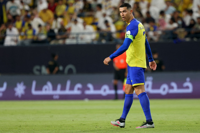 Cristiano Ronaldo lamenta tropeço do Al Nassr no Campeonato Saudita